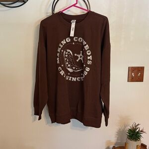 Victoria Secret Pink 
Brown Sweatshirt